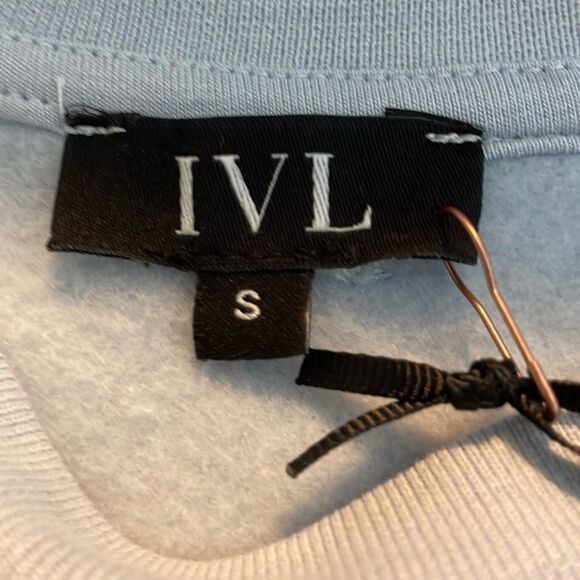IVL Collective Cropped Sweatshirt Light Gray Dawn Fleece S - Picture 5 of 7
